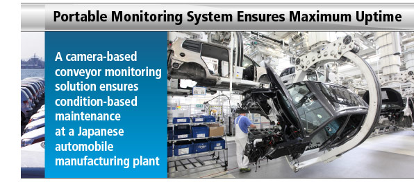 A camera-based conveyor monitoring solution ensures condition-based maintenance at a Japanese automobile manufacturing plant