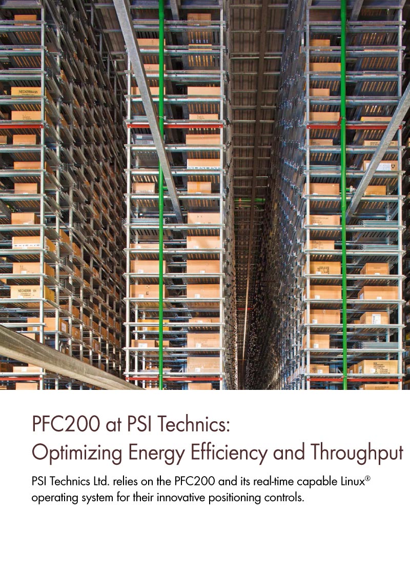 PFC200 at PSI Technics: Optimizing Energy Efficiency and Throughput