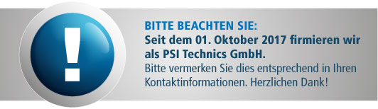 PSI Technics GmbH, Umfirmierung