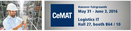 Visit us at CeMAT 2016