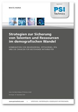 PSI Technics White Paper: Strategien zur Sicherung von Talenten und Ressourcen im demografischen Wandel